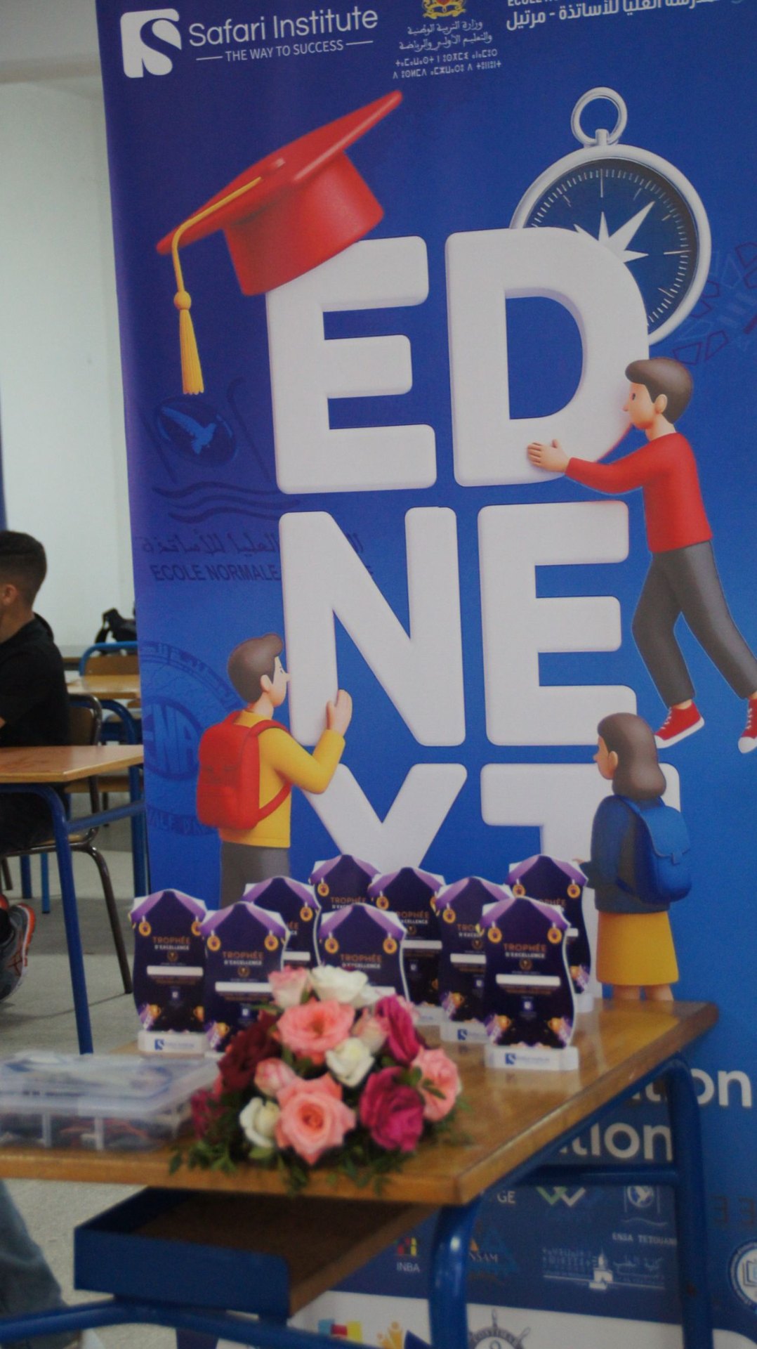 Stand EDNEXT avec bannière officielle